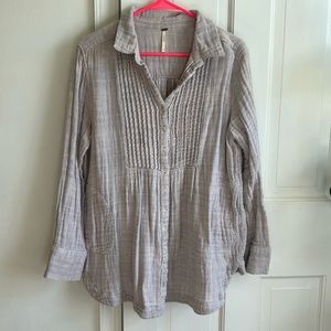 Free People Buttondown Tunic with Pockets